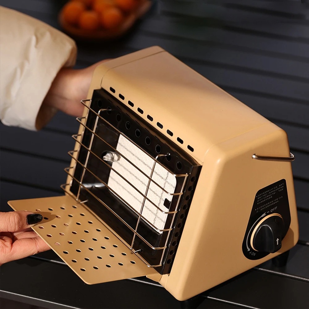 Home Cooking Heater - เตาแก๊สแบบพกพา 1.5 กิโลวัตต์ สำหรับทำอาหารและให้ความร้อน 2 in
