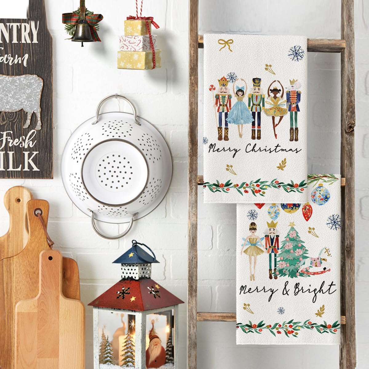 2 ชิ้น, ผ้าเช็ดครัวลายนัทแครกเ - Home Cooking Cookbook บทวิจารณ์และราคา