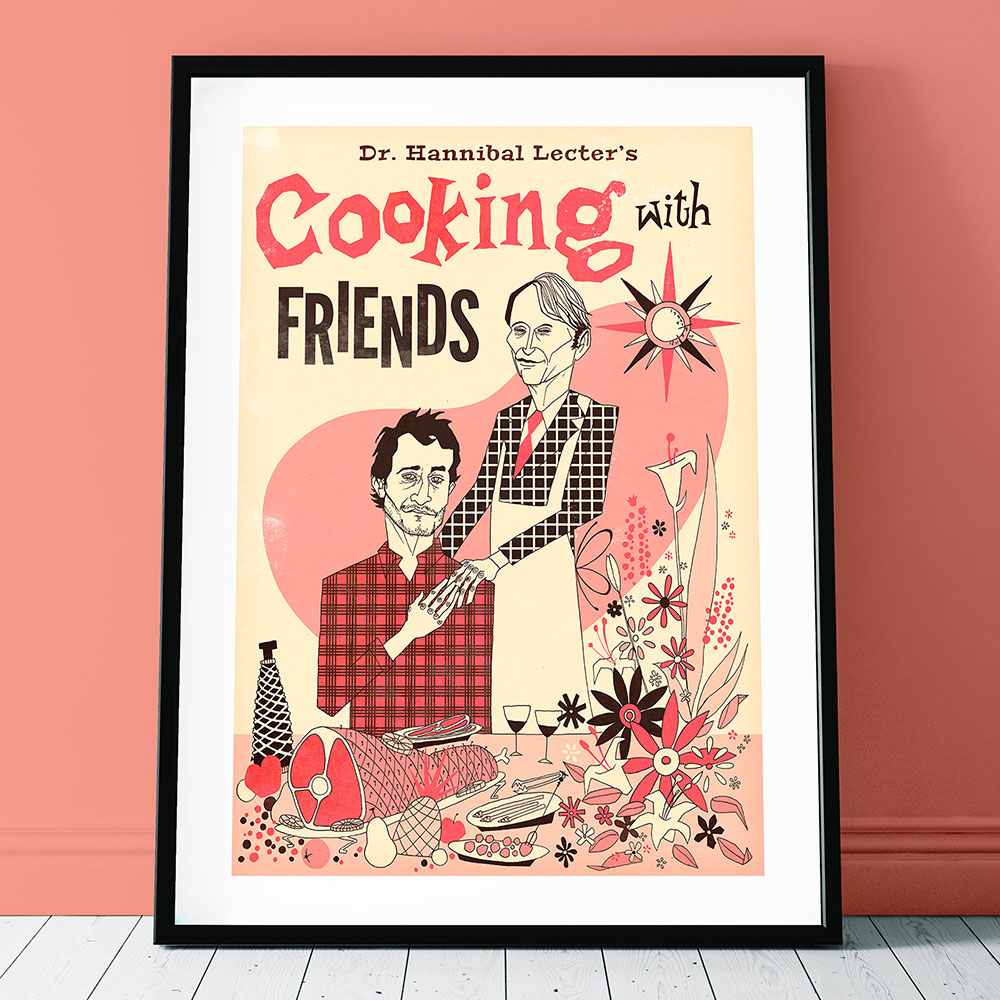 ห้องครัวภาพวาดผ้าใบ Hannibal C - Home Cooking Cookbook บทวิจารณ์และราคา