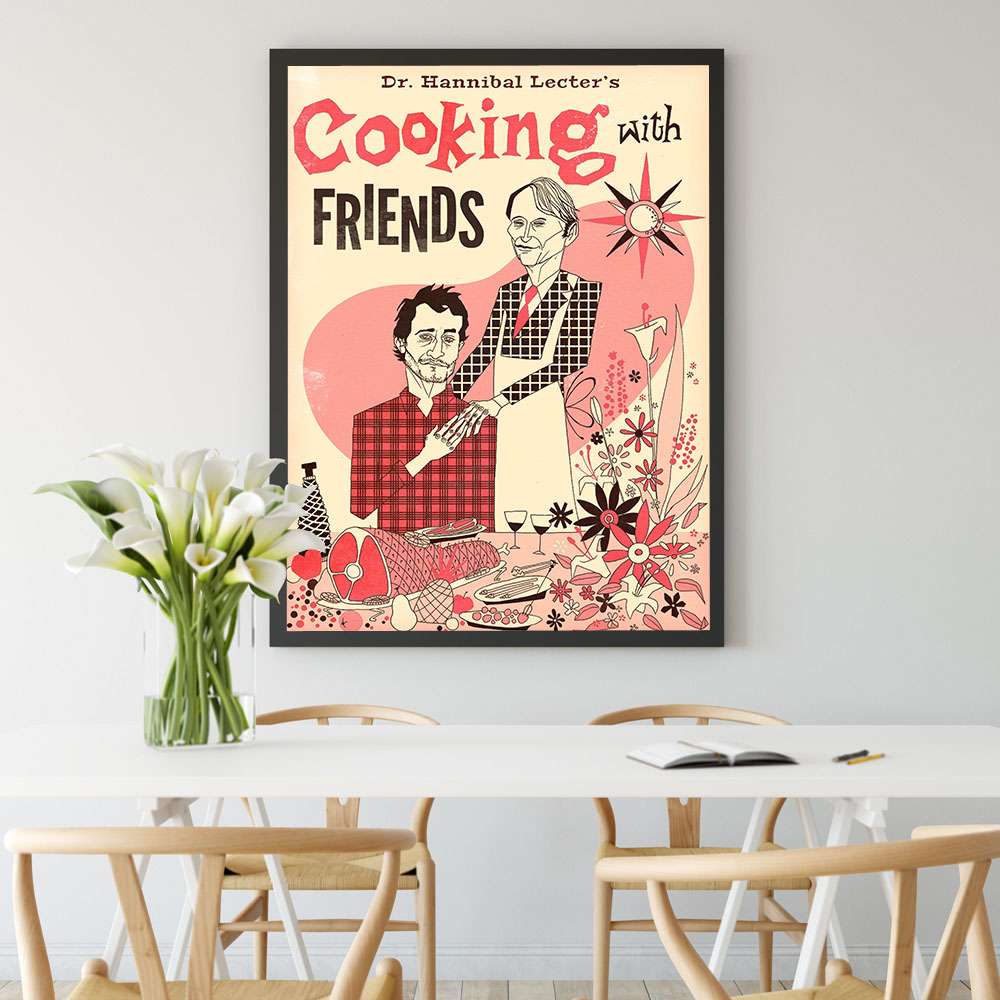 ห้องครัวภาพวาดผ้าใบ Hannibal C - Home Cooking Cookbook บทวิจารณ์และราคา